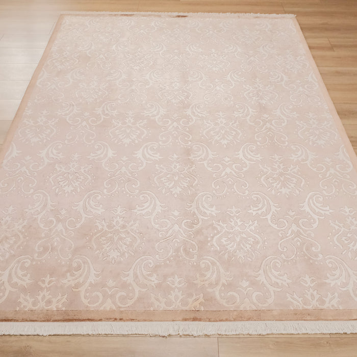 Damask Desenli El Dokuma Bambu Salon Halısı — 90x150, 80x200, 100x200, 80x300 cm