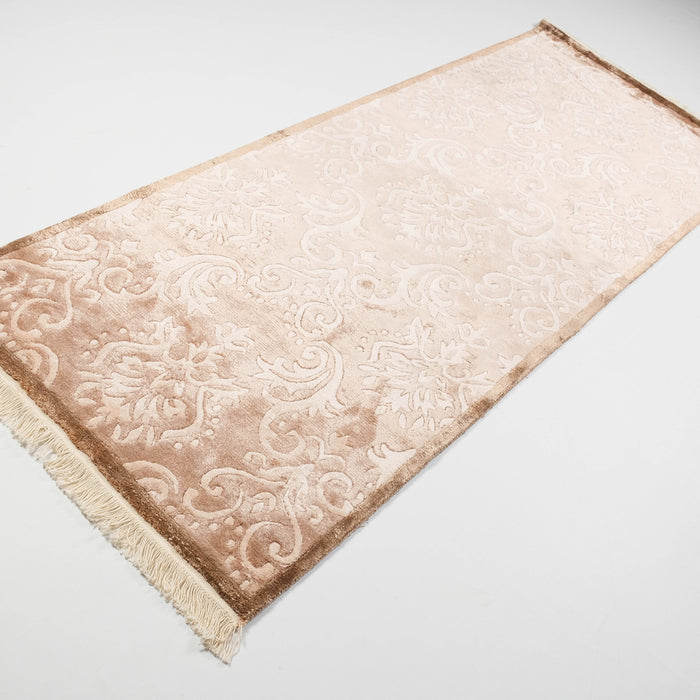Damask Desenli El Dokuma Bambu Salon Halısı
