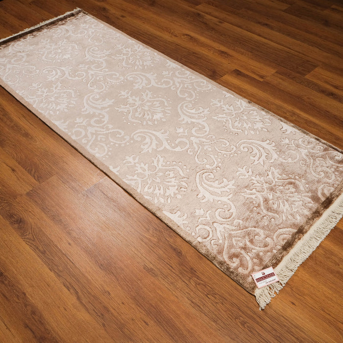 Damask Desenli El Dokuma Bambu Salon Halısı