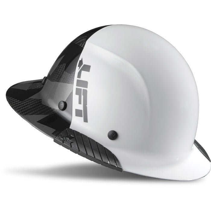 DAX Carbon Fiber Camo Full Brim Hardhat [color: fifty/50 black camo]