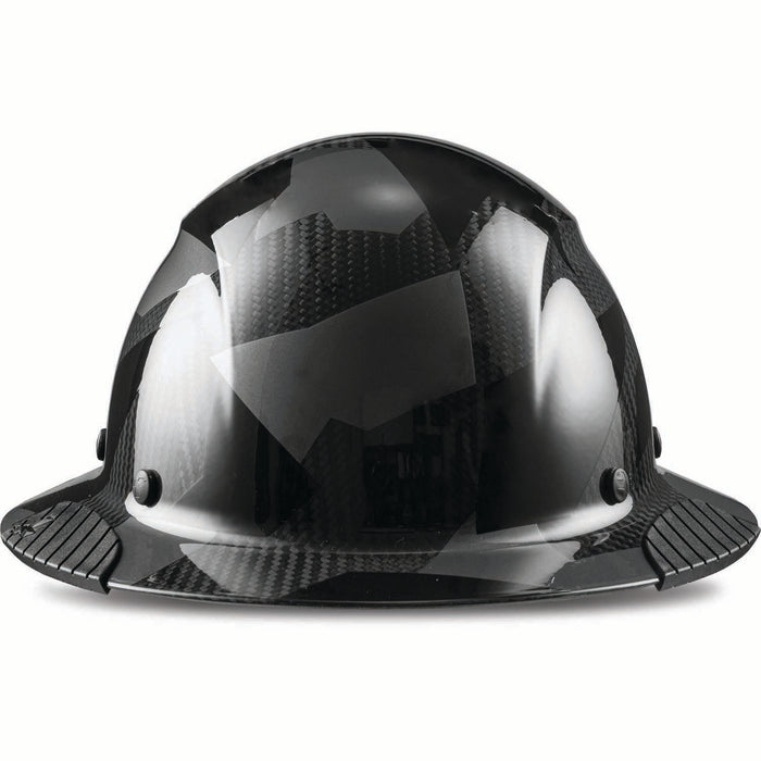 DAX Carbon Fiber Camo Full Brim Hardhat [color: full black camo]
