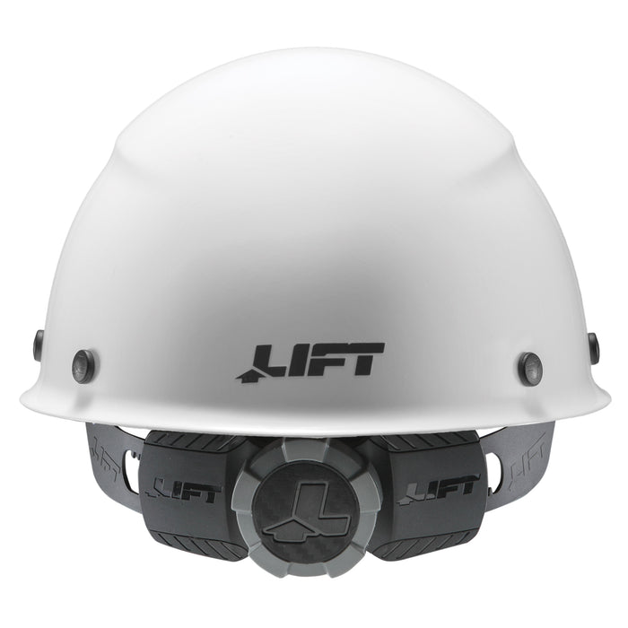 DAX Carbon Fiber White Cap Style Hardhat - LIFT Safety