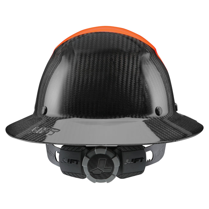 DAX Fifty 50 Carbon Fiber Full Brim Hardhat [color: orange]