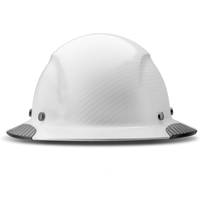 DAX White Carbon Full Brim Hard Hat - LIFT Safety [Finish: Gloss]