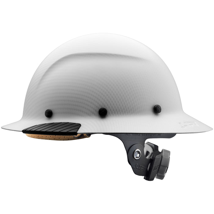 DAX White Carbon Full Brim Hard Hat - LIFT Safety [Finish: Matte]