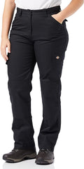 Dickies Women's Everyday Flex Trouser Work Utility Pants, Black, 14 UK