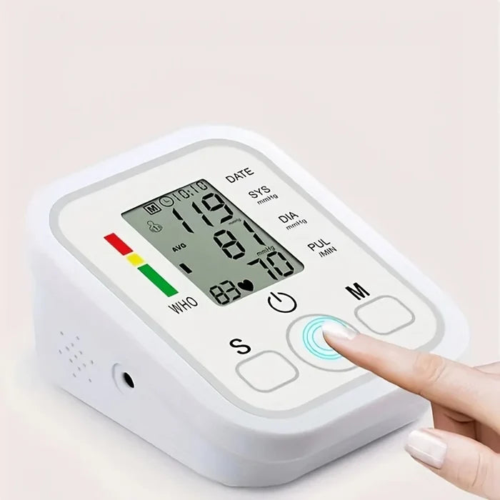 Digital Upper Arm Blood Pressure Monitor - Automatic Tonometer with Pulse Measurement for Medical Use"