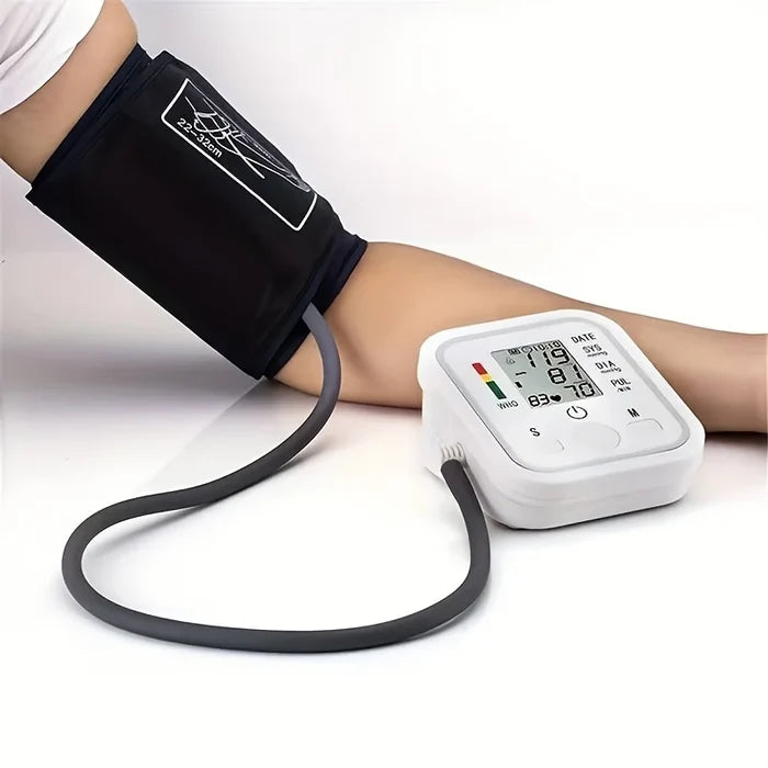Digital Upper Arm Blood Pressure Monitor - Automatic Tonometer with Pulse Measurement for Medical Use"