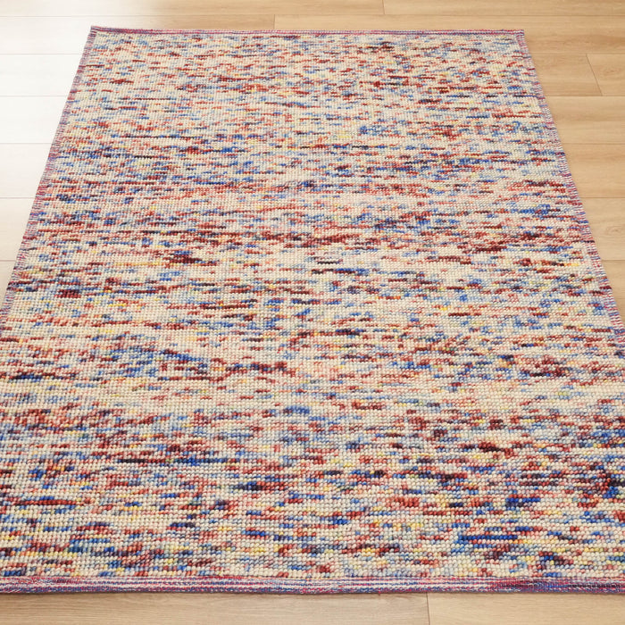 Drop Serisi El Dokuma Soyut Desenli Yün Rengarenk Kilim — el dokuma kilim