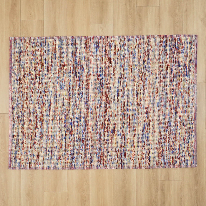 Drop Serisi El Dokuma Soyut Desenli Yün Rengarenk Kilim — 120x180, 140x200, 170x240 cm