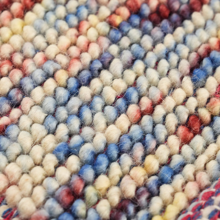 Drop Serisi El Dokuma Soyut Desenli Yün Rengarenk Kilim — kış bahçesi halısı