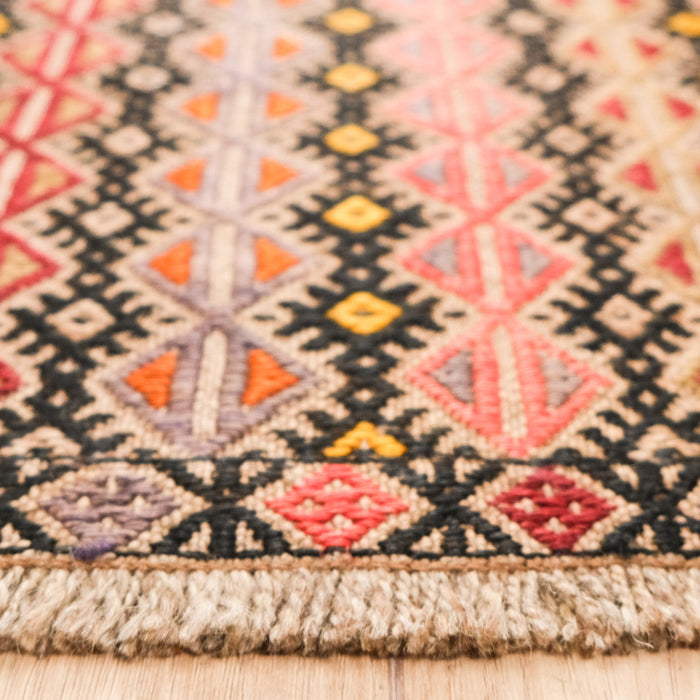El Dokuma Anadolu Desenli Rengarenk Karapınar Cicim Kilim — yün