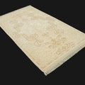 El Dokuma Çiçek Desenli Krem Klasik Halı, 83x144 – 82x192 cm — Halıcızade