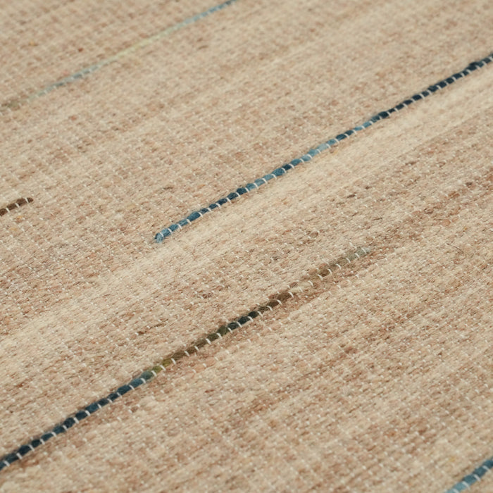 El Dokuma Çizgi Desenli Vizon Kilim — çizgili