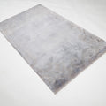 El Dokuma Damask Desenli Antrasit Bambu Halı, 90x150 cm — Halıcızade
