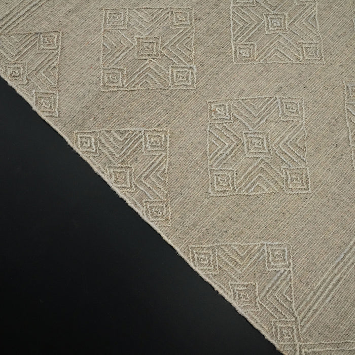 El Dokuma İskandinav Desenli Vizon Hasır Kilim — kış bahçesi halısı