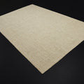 El Dokuma Sade Desenli Bej Halı, 80x150 – 250x350 cm — Halıcızade