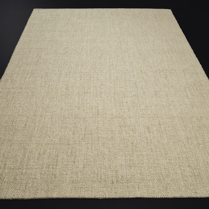 El Dokuma Sade Desenli Bej Halı — 80x150, 80x300, 130x190, 100x300 cm