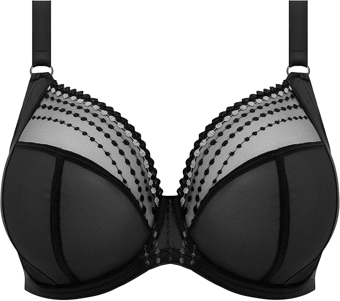 Elomi Women's Matilda Underwire Embroidered Plunge Bra