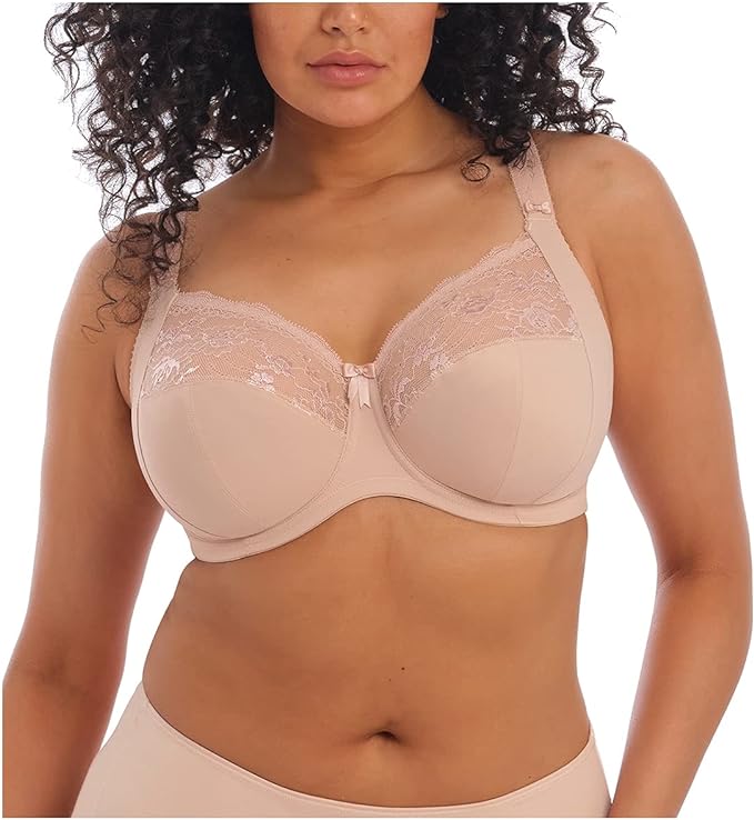 Elomi Women's Morgan Underwire Banded Stretch Lace Bra Full Coverage