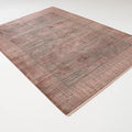 Fresco Dyed Serisi Çerçeve Desenli Pembe Viskon Halı, 120x180 – 200x290 cm — Halıcızade