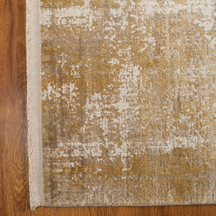 Fresco Serisi Makine Dokuma Soyut Desenli Bej Halı — modern tasarım