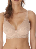 Freya Women's Expression Deep Plunge High Apex Underwire Bra, Natural Beige, 34F