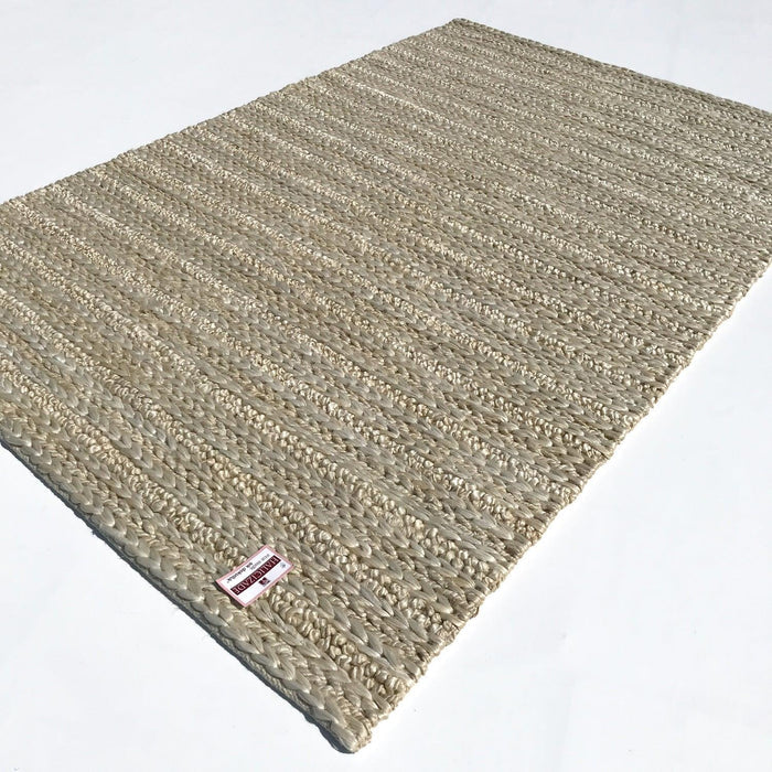 Fuji Serisi Çizgi Desenli El Dokuma Halı, krem, 120x180 cm — Halıcızade