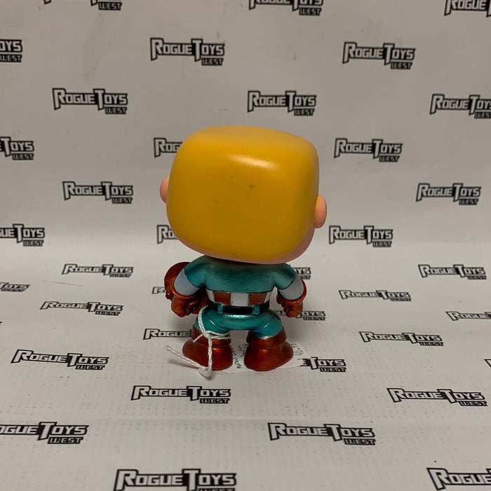 FUNKO POP! - MARVEL UNMASKED CAPTAIN AMERICA METALLIC #06 - COMIKAZE EXCLUSIVE - Rogue Toys