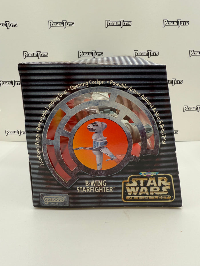 Galoob Micro Machines Star Wars Action Fleet B-Wing Starfighter Featuring Rebel Pilot & Admiral Ackbar