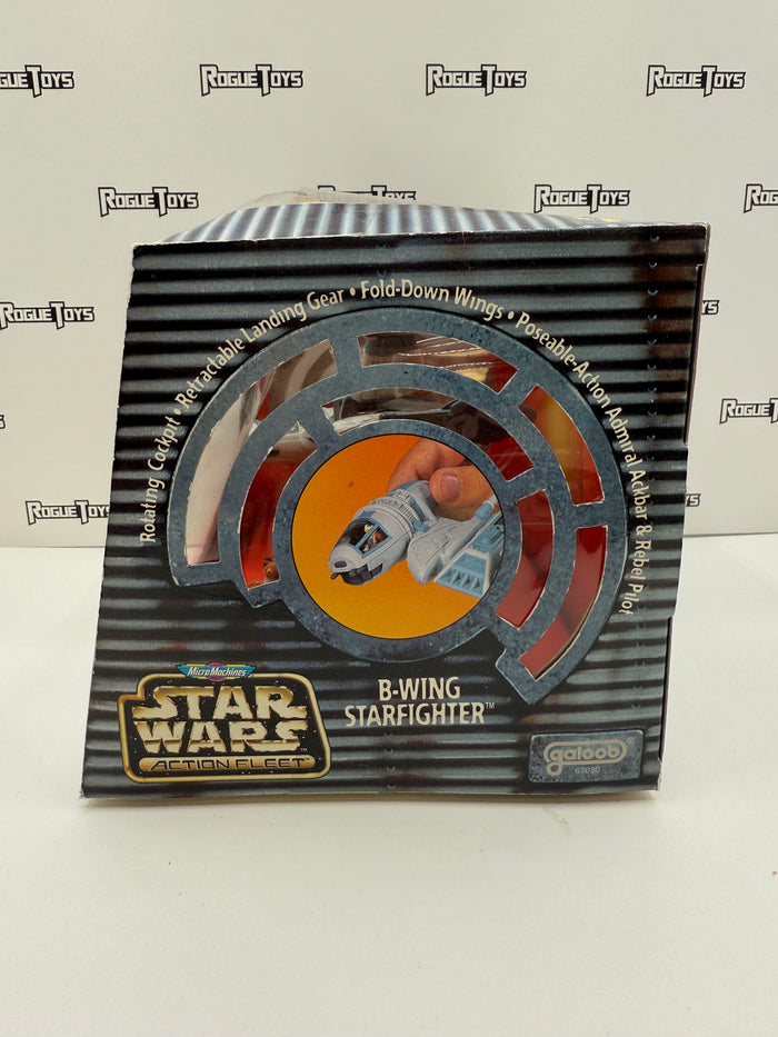 Galoob Micro Machines Star Wars Action Fleet B-Wing Starfighter Featuring Rebel Pilot & Admiral Ackbar