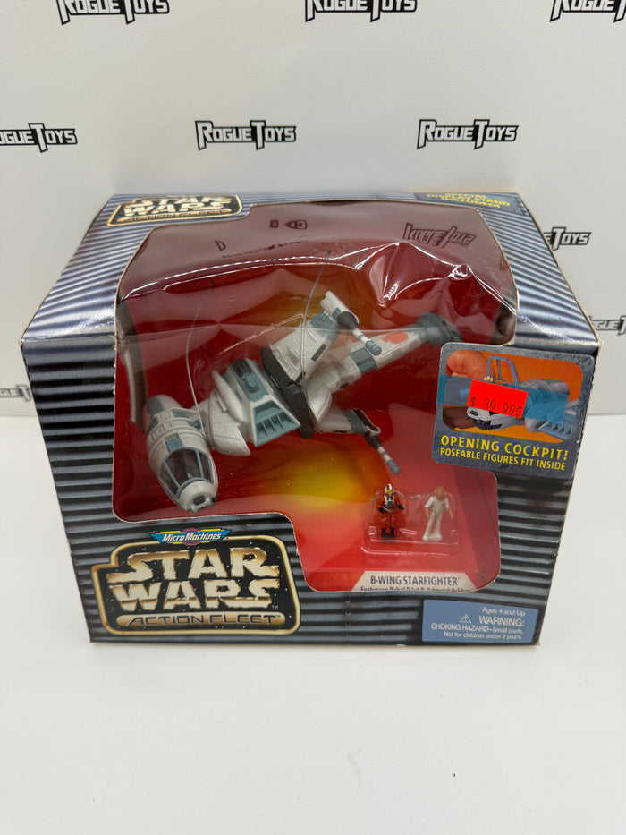 Galoob Micro Machines Star Wars Action Fleet B-Wing Starfighter Featuring Rebel Pilot & Admiral Ackbar