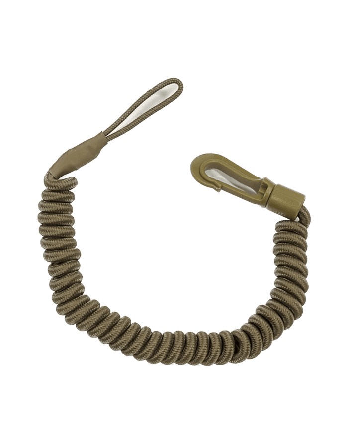Muley Freak Game Changer Cord Leash in Coyote Brown for secure gear tethering.
