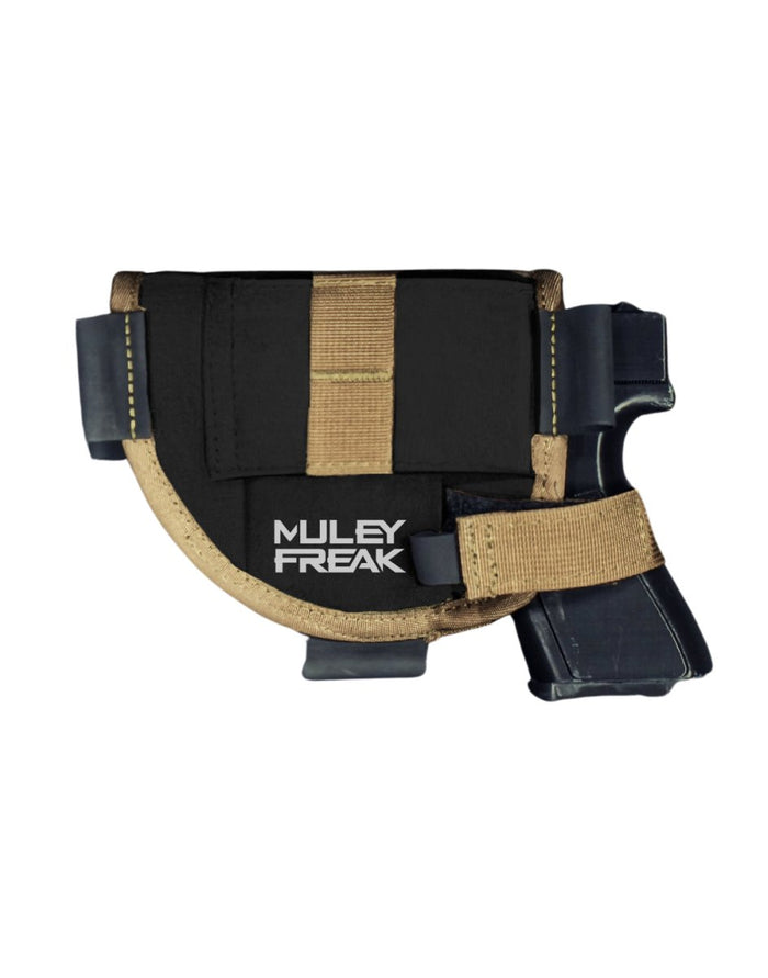 Versatile black & tan Game Changer Holster for adaptable hunters.