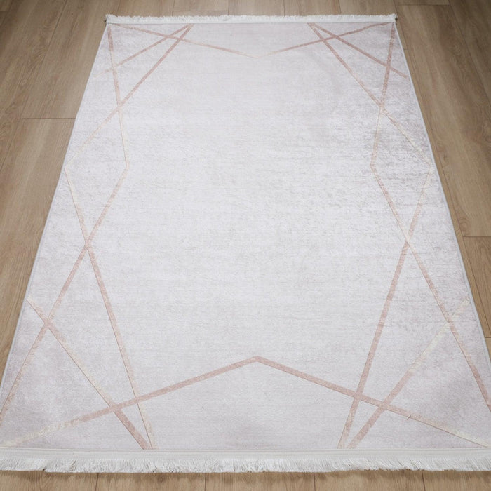 Geometrik Desenli Dijital Baskı Halı — 120x180 cm