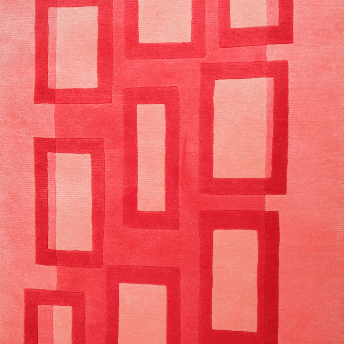 Geometrik Desenli El Dokuma Halı — modern tasarım