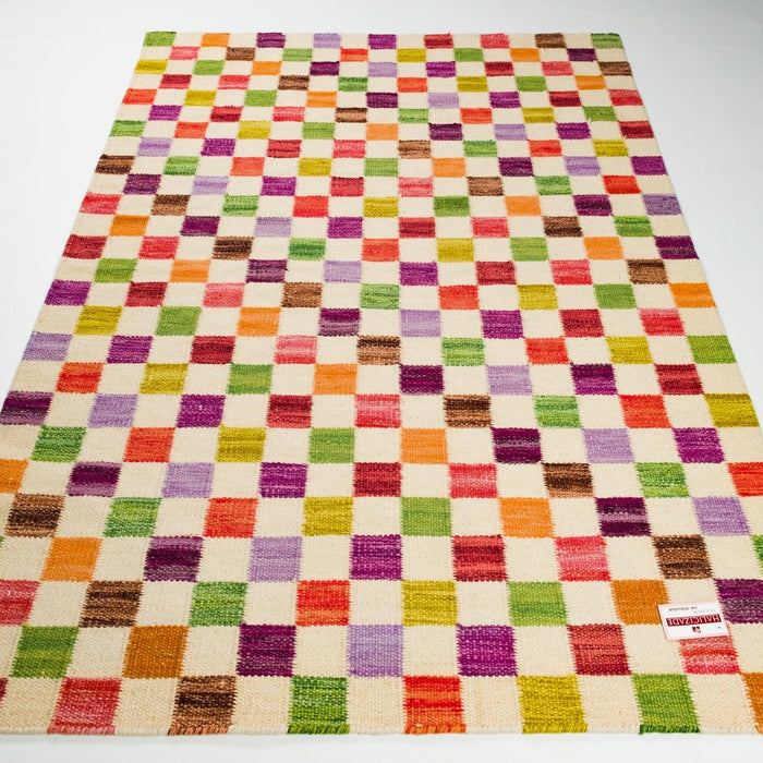 Geometrik Desenli El Dokuma Kilim — 120x180 cm