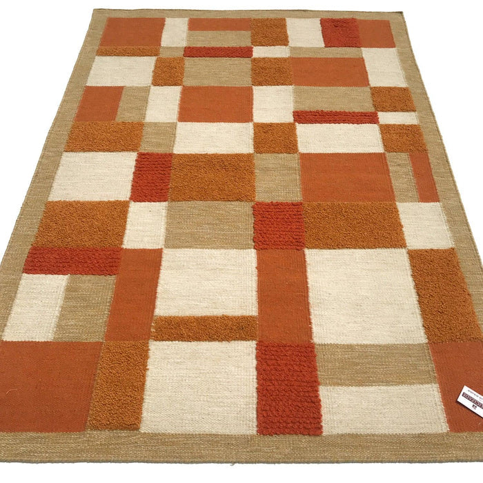 Geometrik Desenli El Dokuma Kilim — 140x200 cm