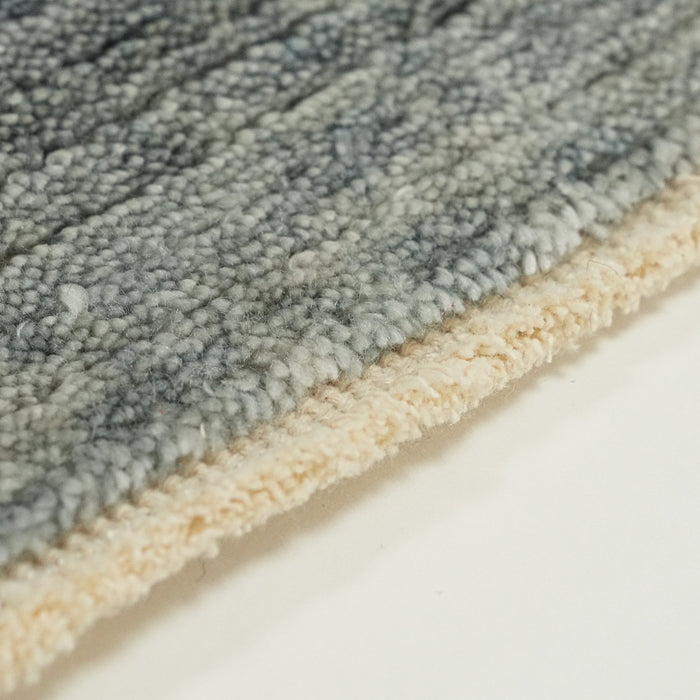 Gessi Serisi Sade Desenli Mavi Tencel Halı — oturma odası halısı