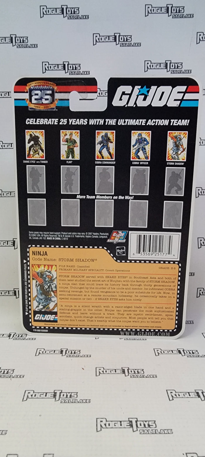 GIJOE 25 Anniversary (Ninja) Storm Shadow