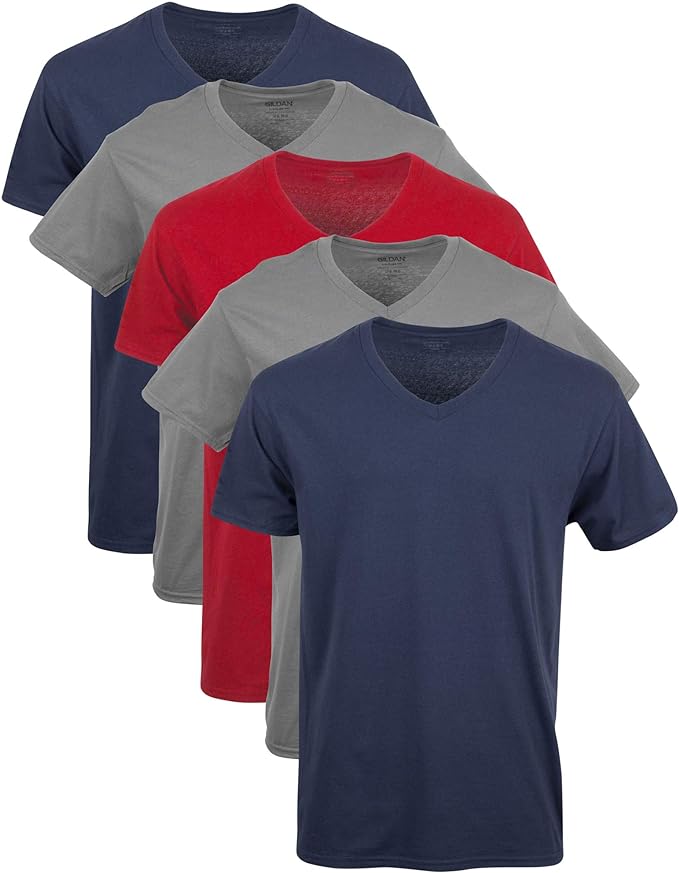 Gildan Men's 1103 cm Underwear, Navy/Anthracite/Cardinal Red (5 Pack), L (Pack of 5)