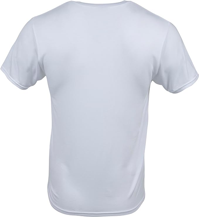 GILDAN Men's V-neck T-shirts, Multipack Undershirt, White (6-pack), M UK