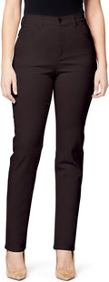 Gloria Vanderbilt Women's Amanda Classic Tapered Jean, Coffee Roast, 10