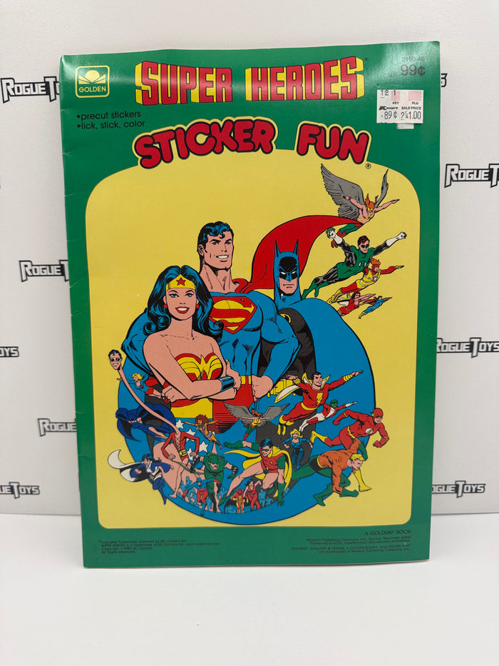 Golden Super Heroes Sticker Fun Book