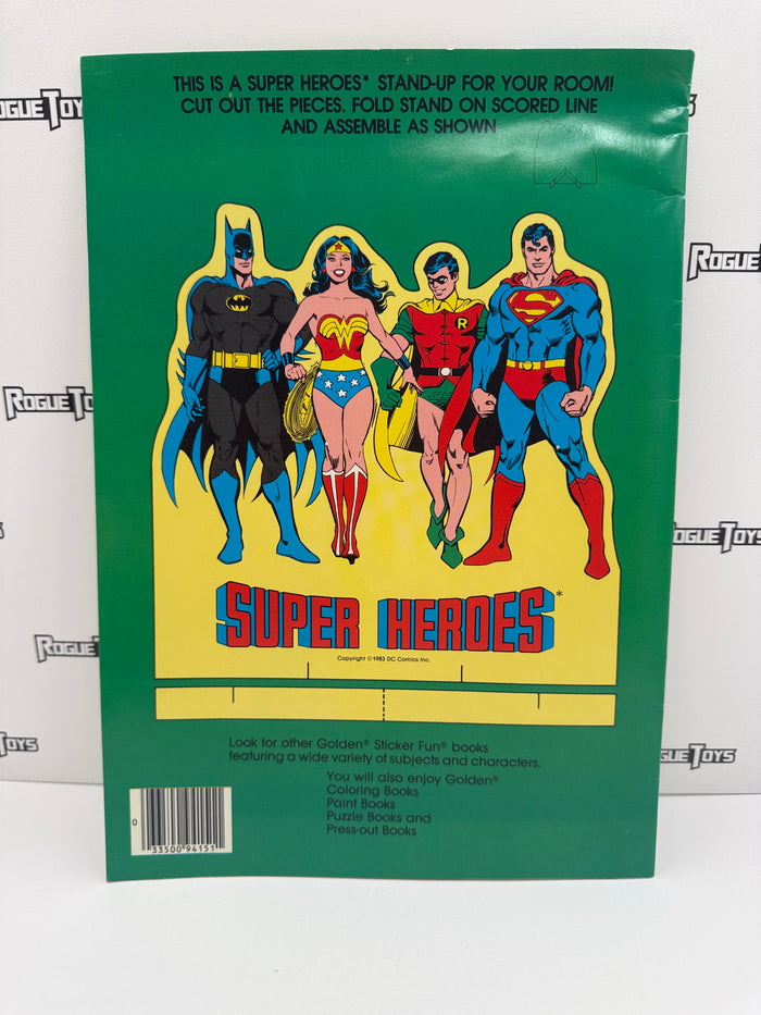 Golden Super Heroes Sticker Fun Book