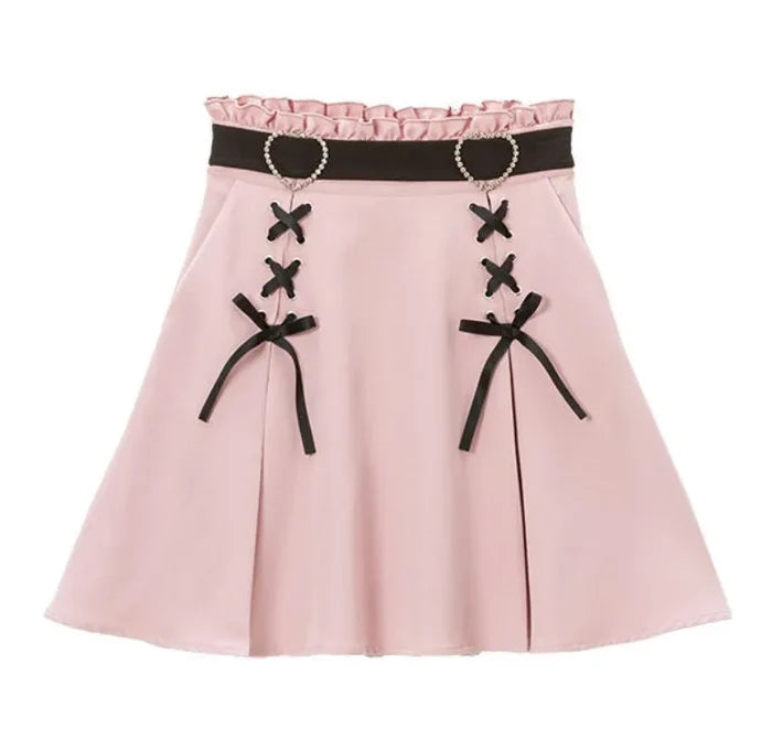 Gothic Heart Ribbon Skirts