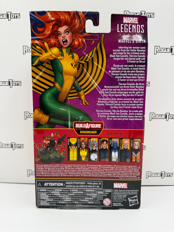 Hasbro Marvel Legends Bonebreaker BAF Series X-Men Marvel’s Siryn