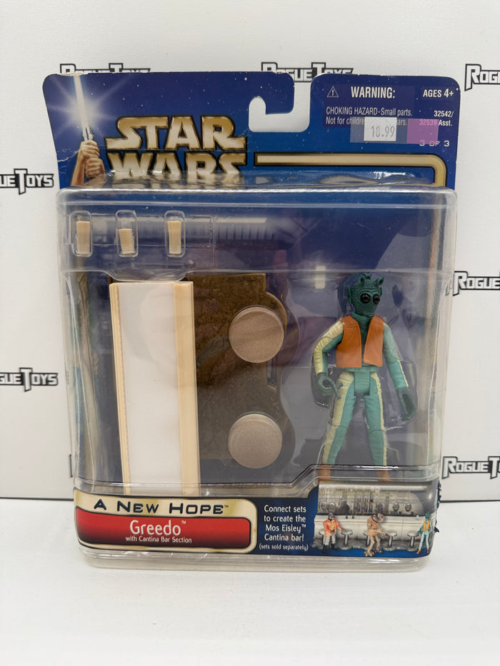 Hasbro Star Wars: A New Hope Greedo w/ Cantina Bar Section