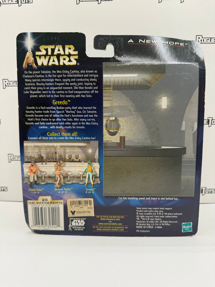 Hasbro Star Wars: A New Hope Greedo w/ Cantina Bar Section