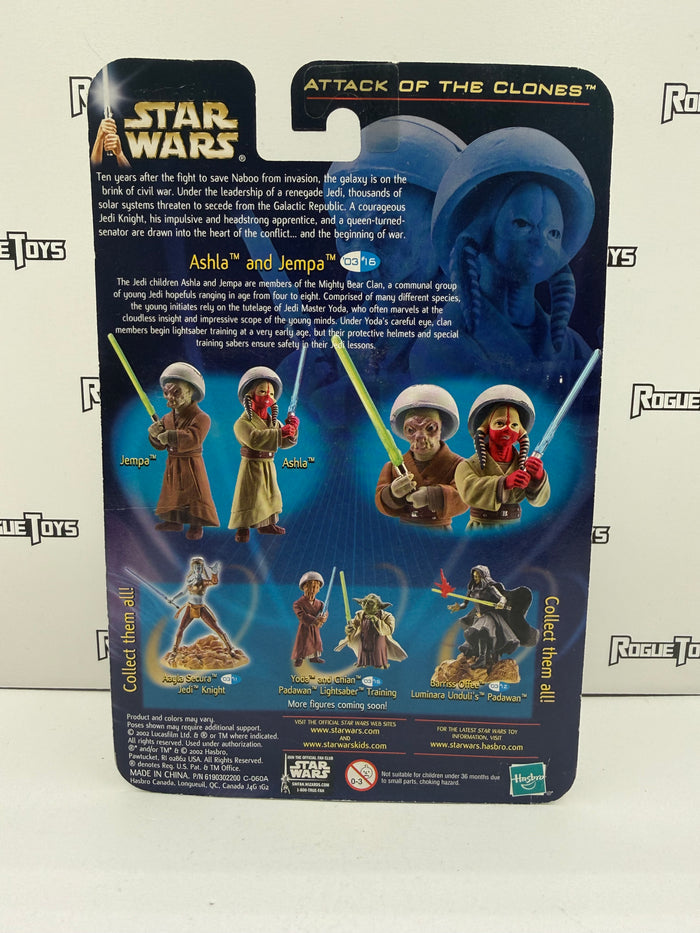 Hasbro Star Wars: Attack of the Clones Ashla & Jempa Jedi Padawans